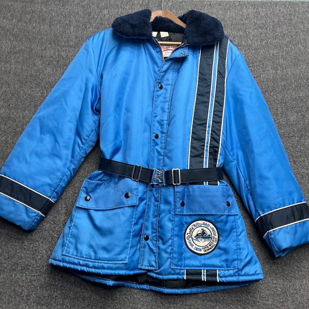Vintage Walls‎ Blizzard Pruf Insulated Outerwear Snowmobile Jacket Large 18-20